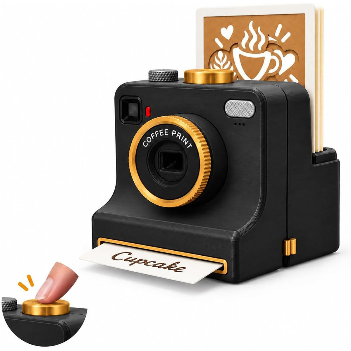 Coffee Art Stencil Printer ? Manual Latte & Cappuccino Decorating Tool